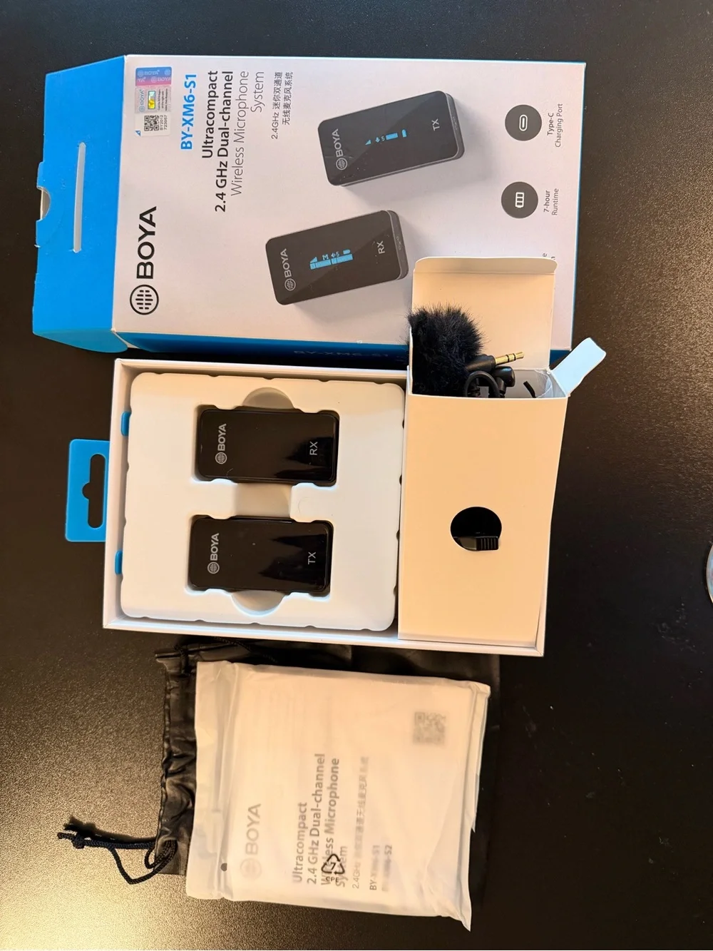 Boya microphone wireless lavalier